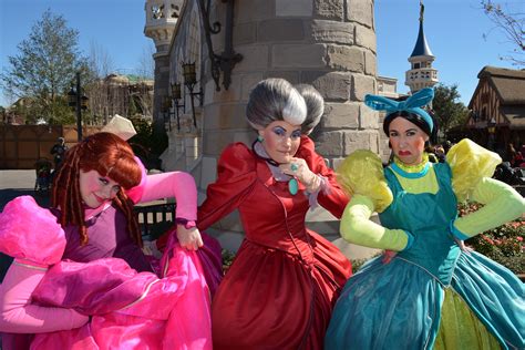 Walt Disney World Magic Kingdom Fantasyland Anastasia Drizella Lady ...