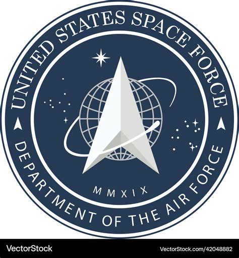 United states space force ussf logo image Vector Image