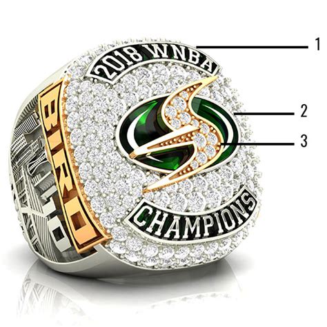 2018 Seattle Storm WNBA Championship Ring - Baron Rings