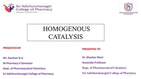 Homogenous catalyst | PPT