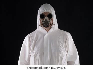 Doctor Gas Mask White Overalls Stock Photo 1679840650 | Shutterstock