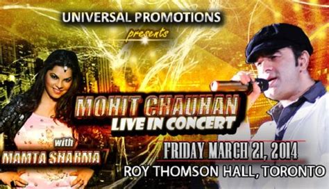 Mohit Chauhan Live in Concert on March 21st! | Mohit chauhan, Concert ...