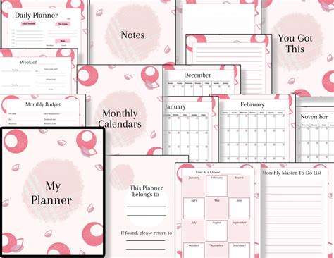 Pink Planner Undated – Organized 31 Shop