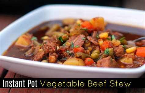 Instant Pot Vegetable Beef Stew – Aunt Bee's Recipes