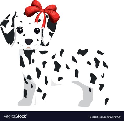 Dalmatian dog cartoon Royalty Free Vector Image