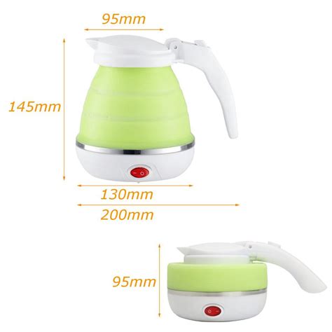 680W Portable Foldable Electric Kettle Silicone Mini Small Electric ...