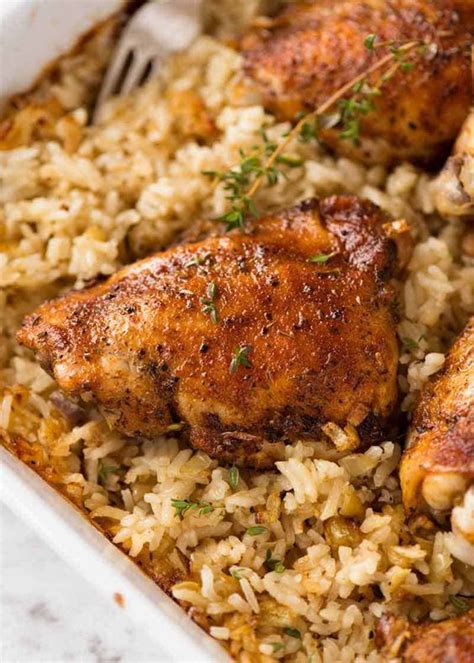 OVEN BAKED CHICKEN AND RICE | TOP RECIPES FOOD