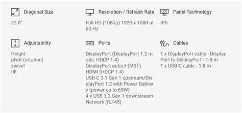 Dell P2422HE - LED monitor - Full HD (1080p) - 24"