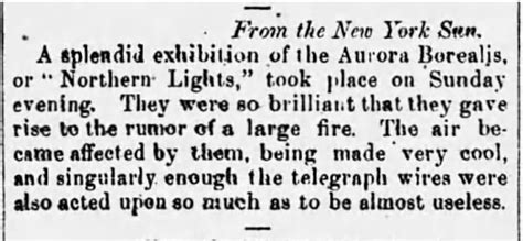 The Great Solar Storm of 1859 - The official blog of Newspapers.com