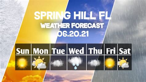 Weather Forecast Spring Hill, Florida Spring Hill weather Forecast 06/20/2021 - YouTube