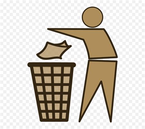 Trash Trashcan Bin - Rubbish Clip Art Emoji,Trash Bin Emoji - free ...