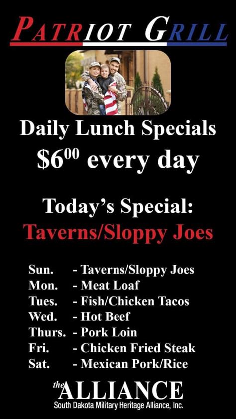 New $6 lunch menu... - American Legion Sioux Falls SD Post 15