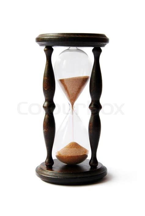 Old antigue wooden sand clock | Stock image | Colourbox