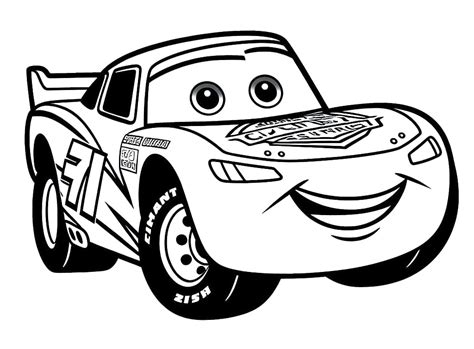 Lightning McQueen Image coloring page - Download, Print or Color Online for Free