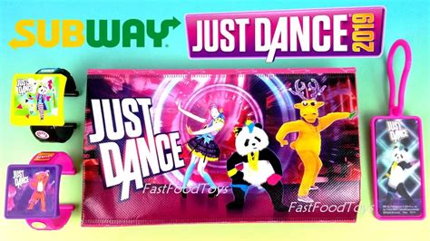 SUBWAY JUST DANCE 2019 KIDS MEAL TOYS UBISOFT NINTENDO SWITCH WII U ...