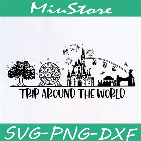 Disney Trip Around The World SVG, Disney World 4 Parks SVG,p - Inspire ...