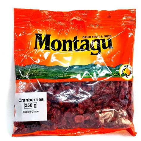 Montagu Dried Cranberries 250g