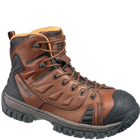 Hytest Men's Steel Toe Safety Boots - Brown | elliottsboots