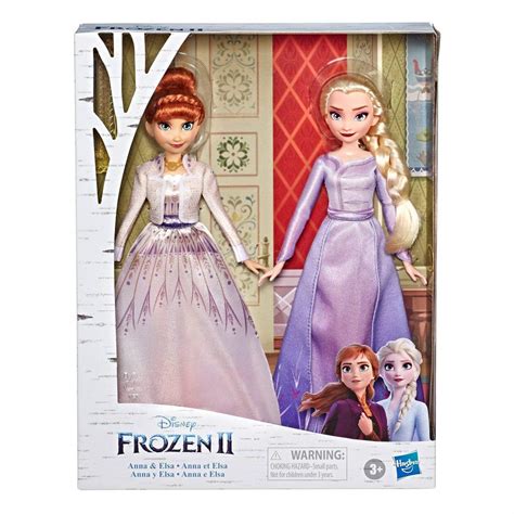 Hasbro Disney Frozen Anna and Elsa Fashion Doll Playset, 2 Pieces ...