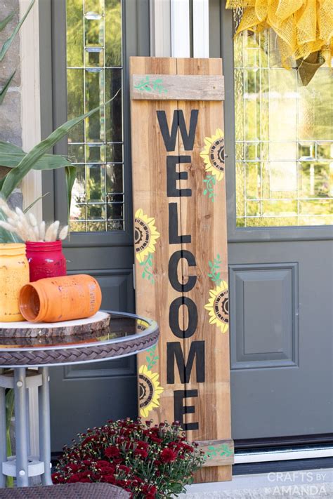 Welcome to our Deck sign, Deck decor, Welcome porch signs, Front porch ...