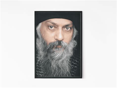 Osho Rajneesh Wall Art | Glass Framed Wall Poster For Home