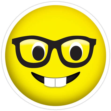 "Nerd Emoji" Stickers by nuges | Redbubble