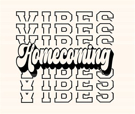 Homecoming Vibes Svg Homecoming Svg Homecoming Football Svg - Etsy