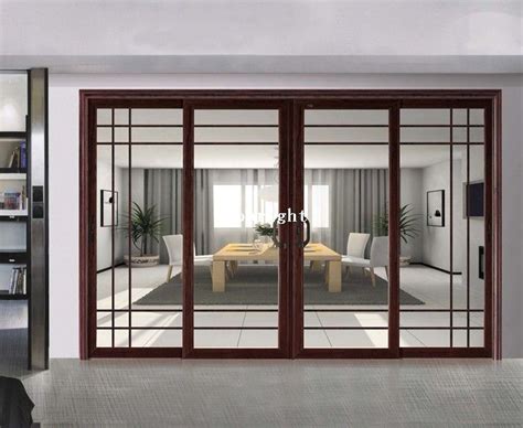 an open living room with sliding glass doors