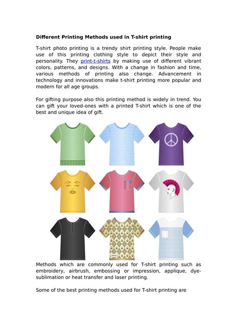 PPT - Different Printing Methods used in T-shirt Printing PowerPoint ...