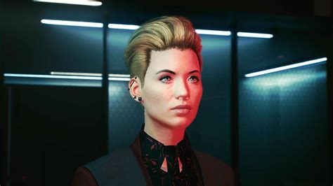 Quiff hairstyle for female V - Cyberpunk 2077 Mod