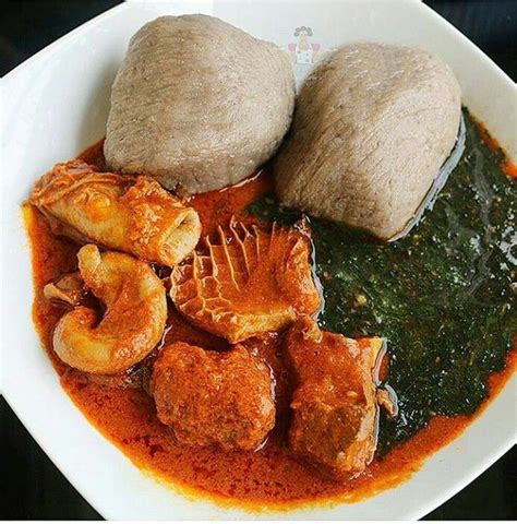 Amala and ewedu with orishirishi. | African food, African cooking, West ...