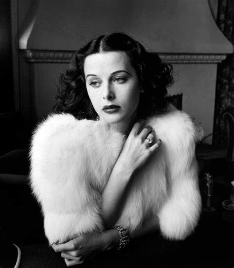 Movie stars in white fur: Hedy Lamarr (1938) | MATTHEW'S ISLAND