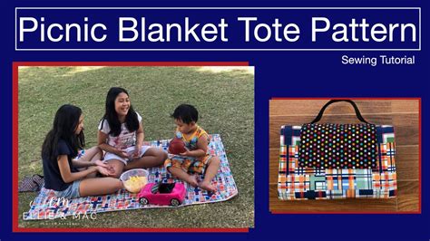 Quick and Easy Sewing Project To Sell - FREE Picnic Blanket Tote ...