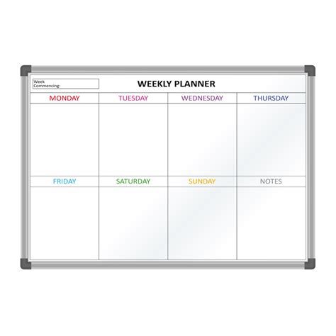 Whiteboard Weekly Planner | Printed Whiteboard | Magiboards