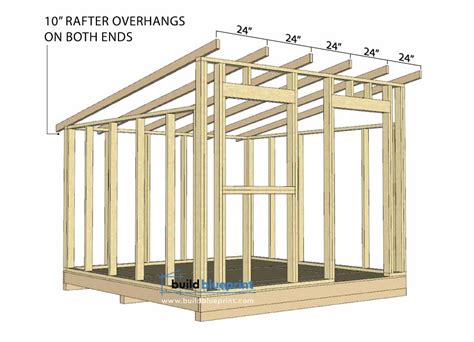 10x10 Lean To Shed Plans - Build Blueprint