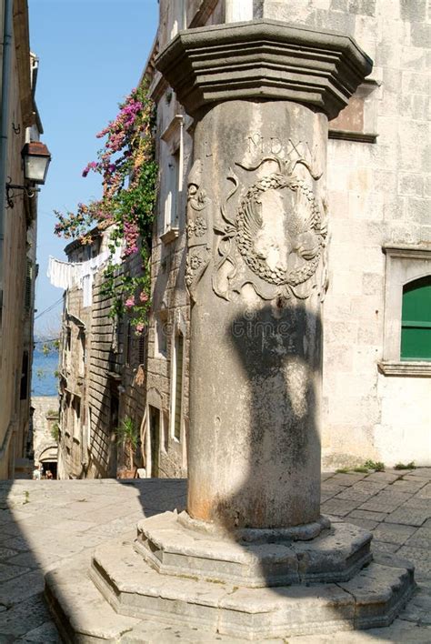 The old town of Korcula stock image. Image of town, ancient - 47503939