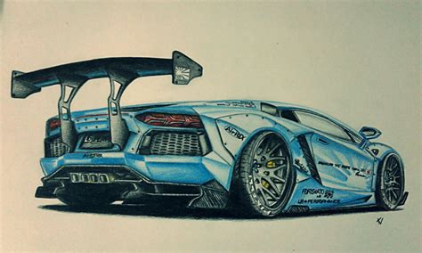 Lamborghini Aventador Drawing at GetDrawings | Free download