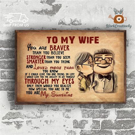 To My Wife Poster You for Wife Wedding Gifts Valentine Poster - Etsy