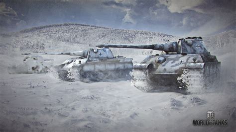 World Of Tanks, Wargaming, Nature, Forest, Winter, Panther Tank, Pzkpfw ...