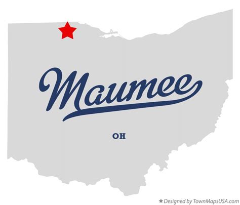 Map of Maumee, OH, Ohio