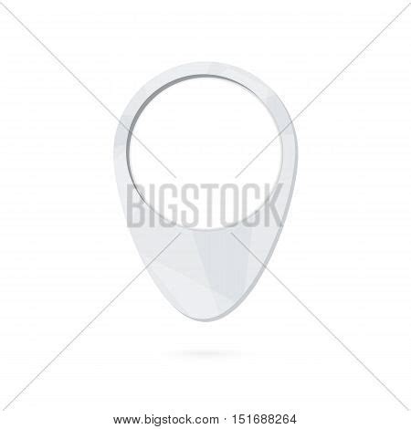 Gray Map Point Symbol Vector & Photo (Free Trial) | Bigstock