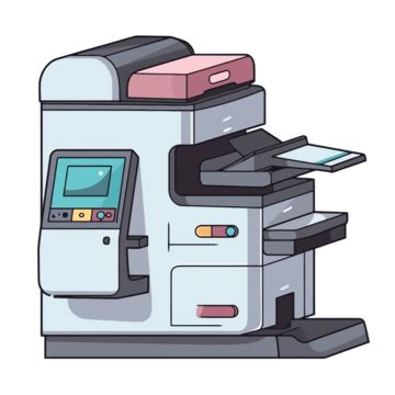 Copier Clipart Cartoon Office Printer Icon Illustration Vector, Cartoon Clipart, Office Clipart ...