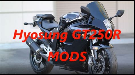 Hyosung GT250R mods - YouTube