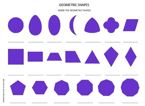 Geometric Shapes Worksheets | Free To Print | For the Kiddo's | Pinterest | Shapes worksheets ...