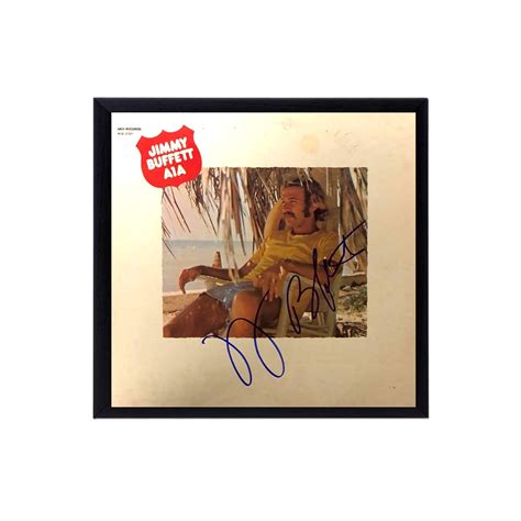 Jimmy Buffett Autographed A1A Album Cover Replica, FRAME INCLUDED ...