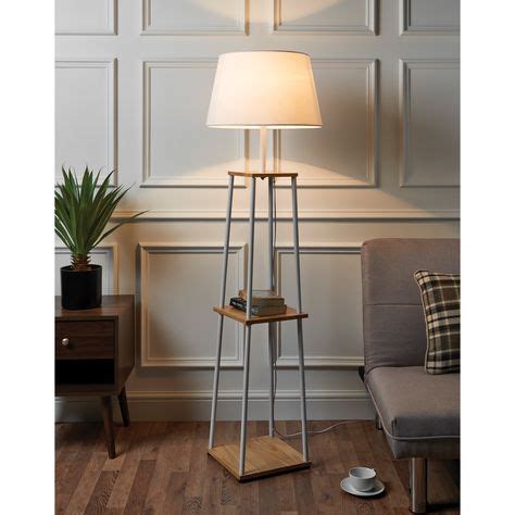 Scandi Shelves Floor Lamp | Standing lamp living room, Floor lamps living room, Floor lamp with ...