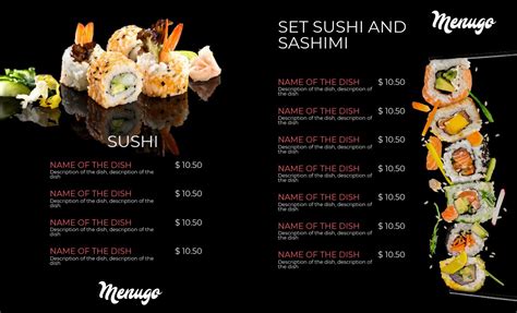 Menugo - Sushi Menu Template