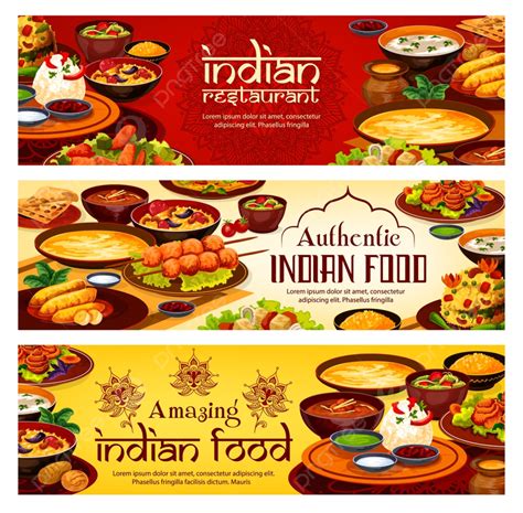 Indian Restaurant Menu Food Cuisine Banner Template Download on Pngtree