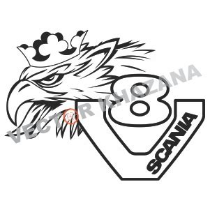 Scania V8 Griffin Logo Svg