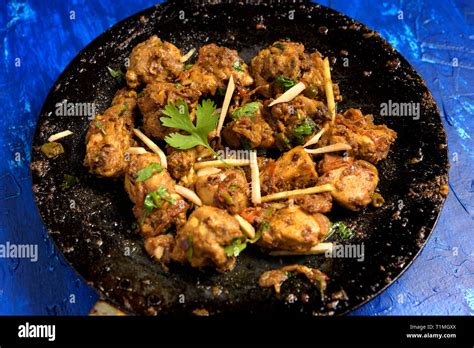 Spicy Indian Chicken Tawa Fry Stock Photo - Alamy